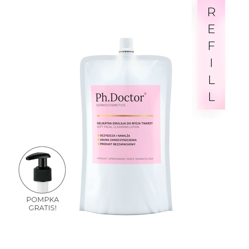 Delikatna emulsja do mycia twarzy – refill